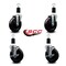 Service Caster 5'' Soft Rubber Wheel Swivel 1-1/2'' Expanding Stem Caster Set 2 Brakes, 4PK SCC-EX20S514-SRS-2-TLB-2-112 - alternate 5